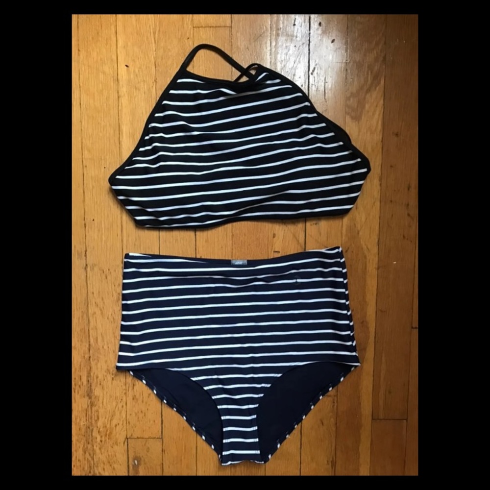 Aerie stripe bikini set